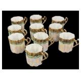 (10) Lusterware  Demitasse Cups