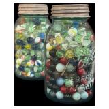 Quart Jar Marbles