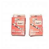 (2) PCS Two 3/4 Pipe Clamps