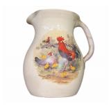 Chicken & Rooster  Pitcher
