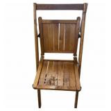 (4) Vintage Wooden Folding Chairs