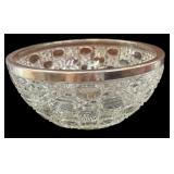 Silver Rim Salad Bowl
