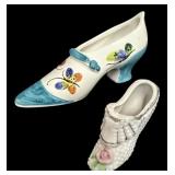 (2) Porcelain Shoes