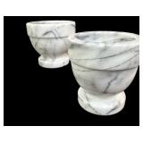 Pair Marble Mortar Bowls