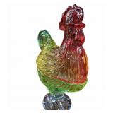 Multicolor Glass Rooster