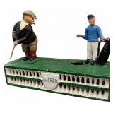 Cast Iron Golfer Bank (Needs Foot)