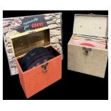 (2) Vintage 45 RPM BOXES OF RECORDS
