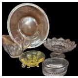 Silver Trim Plate, Creamer, Yellow C Hld & Moon &