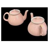 (2) Hall Pink Teapots