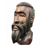 22 ï¿½ Wooden Hand Carved Bust