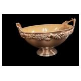 Beautiful Copper Color Leaf & Vine Design Bowl
