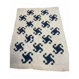 Vintage Hand Stitched Chimney Sweep  Quilt
