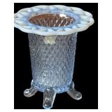 Imperial Glass Blue Opalescent Vase
