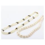 Jewelry Freshwater Pearl Necklace (2 Pieces)