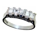 Platinum Brilliant 3/4 ct Natural VS Diamond Ring