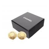 Chanel Clip-on Earrings with Box