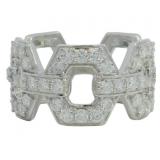 1.40 ct Hexagon Pave' Diamond Eternity Band