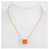 Hermes H Cube Necklace