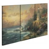 The Light of Peace 36 x 48 3pc Triptych by Kinkade