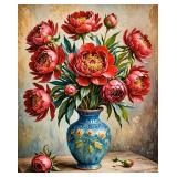 Red Peony Bouquet III LTD EDT Canvas Van Gogh LTD