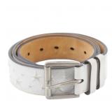 Jimmy Choo Star Embossed Leather Belt