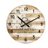 Ducks Unlinited 21' Patriotic Wall Clock