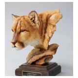 Canyon Watch Cougar Sculpture by Stephen Herrero