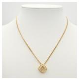 Christian Dior CD Logo Necklace