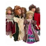 (5) GOOD Bisque Dolls