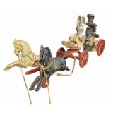 Cast Iron Horse Drawn Fire Truck