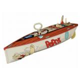 Popeye Tin Wind Up Boat