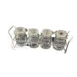 Estate Spice Rake With Four Glass Jars