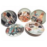 (9) Wall Plates by Danish Artist Kurt Ard