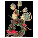 Longaberger Basket & Christmas Wreath & C Hld