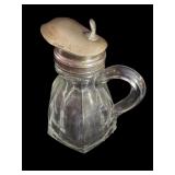 Early Pressed Glass Syrup Pitcher