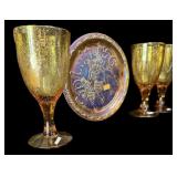 Bicentennial Carnival Plate & Glasses