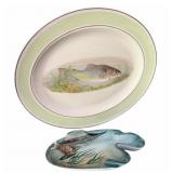 Mid Century Sailfish Ashtray & English Fish