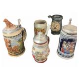 (5) Beer Steins