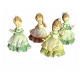 (4) LEFTON CHINA FIGURINES