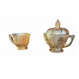 Jeannette Glass Marigold Carnival IRIS Design