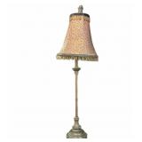 Leopard Fringe Lamp
