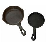 (2) Cast Iron Skillets