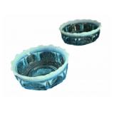 Fenton Blue Opalescent Bowls