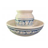 Vintage Dedham Pottery Crackle-Glazed Stoneware