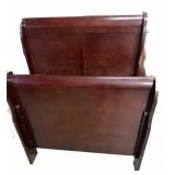 Twin Sleigh Bed & Rails