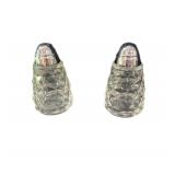 (2) PCS Two Glass Salt And Pepper Shakers