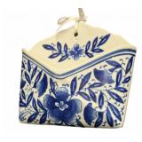 Blue & White Ceramic Envelope