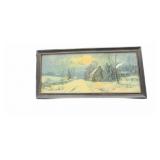 Small Horizontal Framed  Snow Scenes