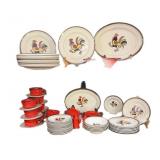 (60) PCS Poppytrail California Pottery Dish Set