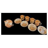 10 pc Fire-King Peach Lustre